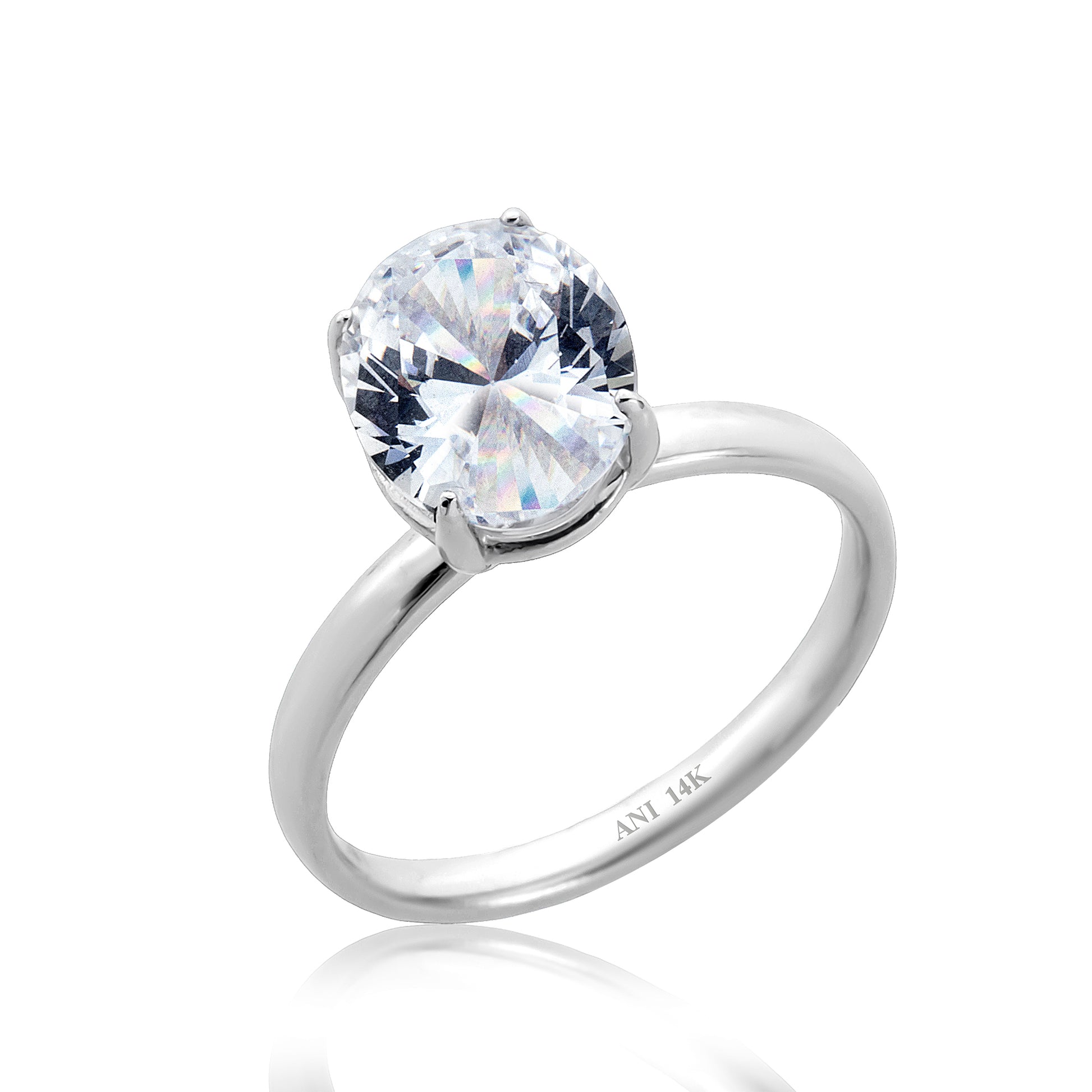 14 Ayar Altın Oval Elegance Yüzük
