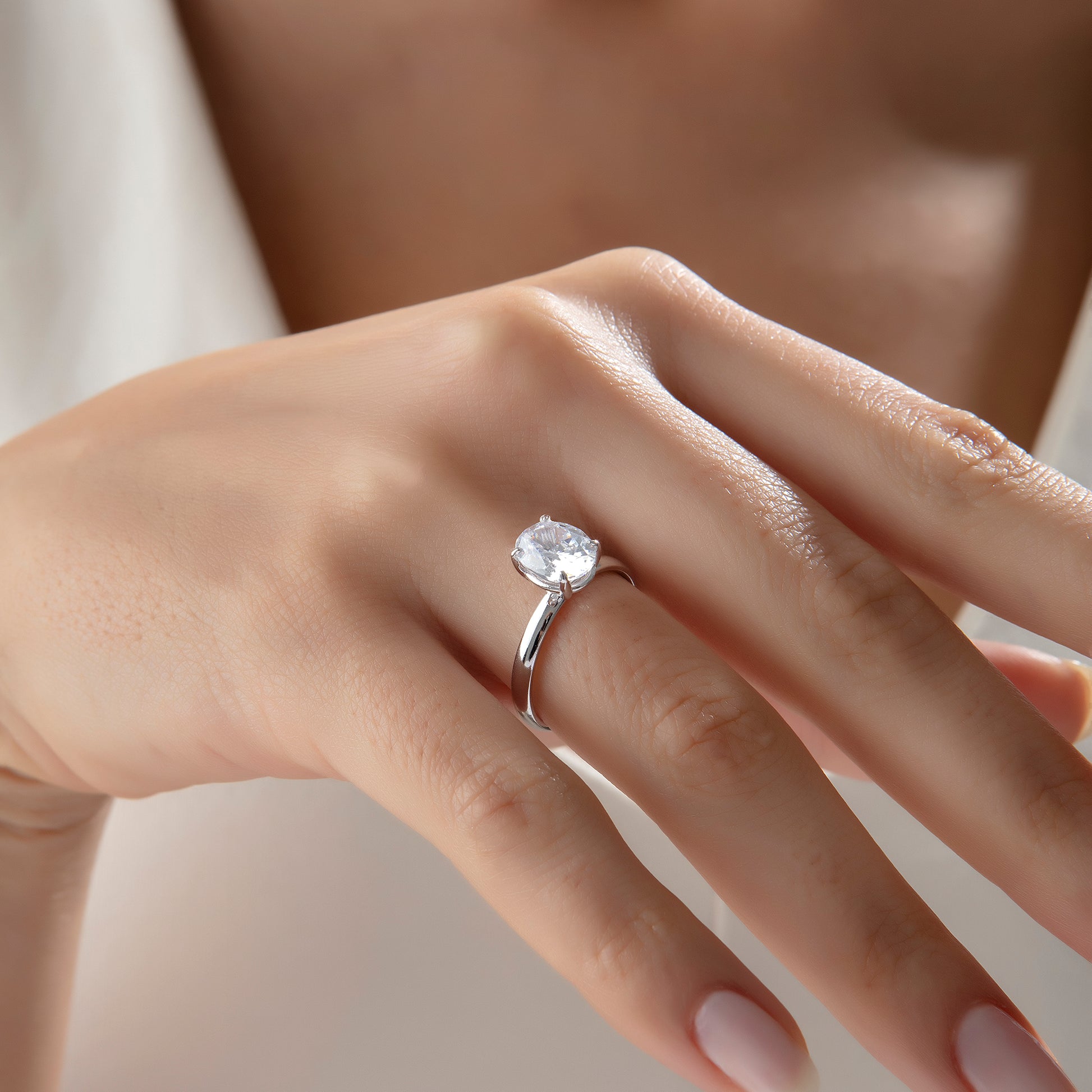 14 Ayar Altın Oval Elegance Yüzük
