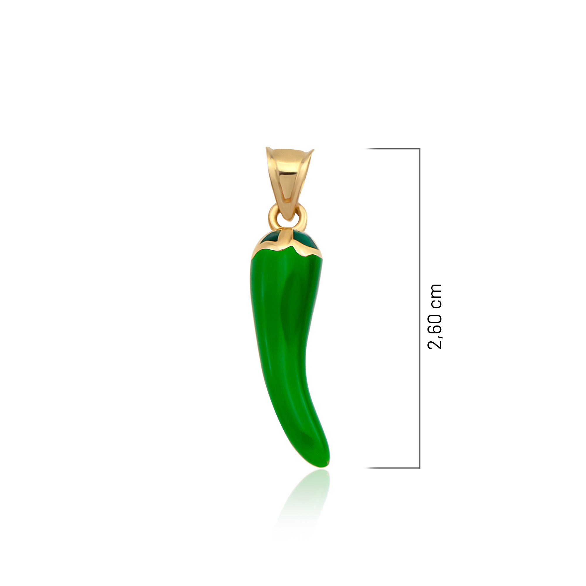 14 Ayar Altın Biber Kolye Ucu