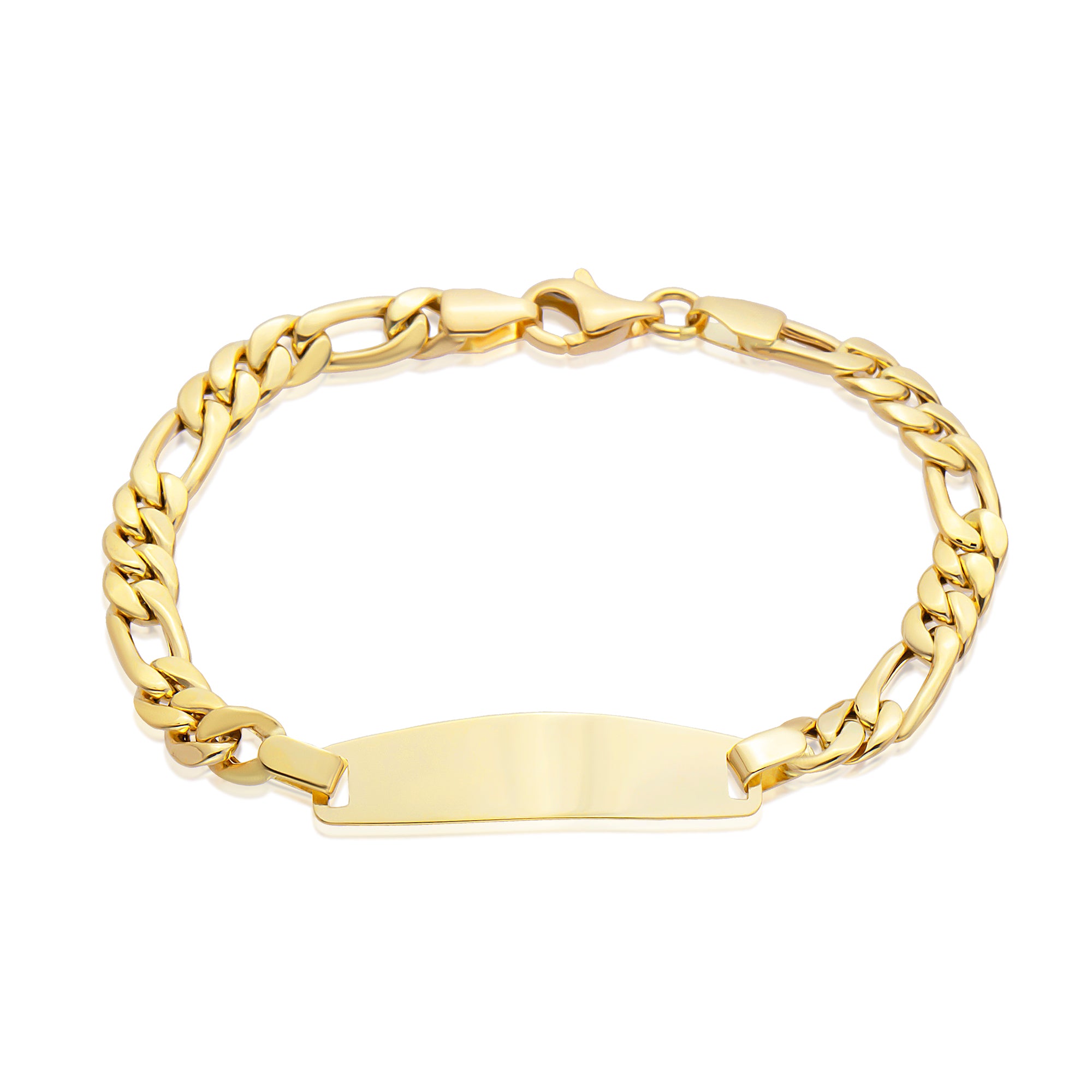 14 Ayar Altın Figaro Zincirli Çocuk Künye Bileklik