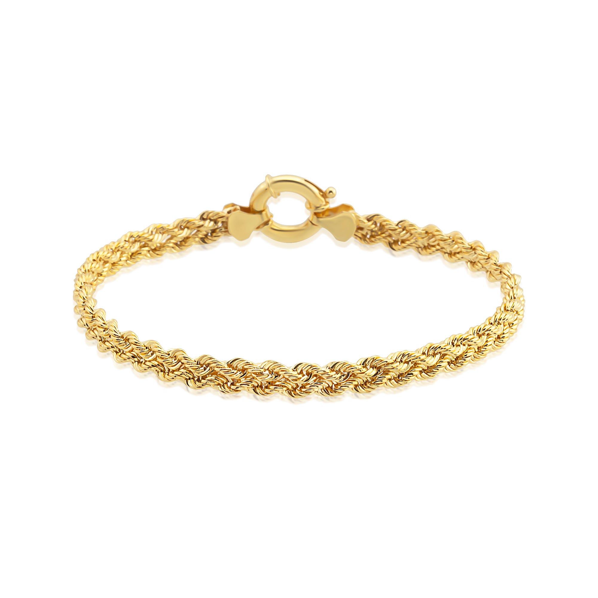 14 Ayar Altın Örgü Bileklik