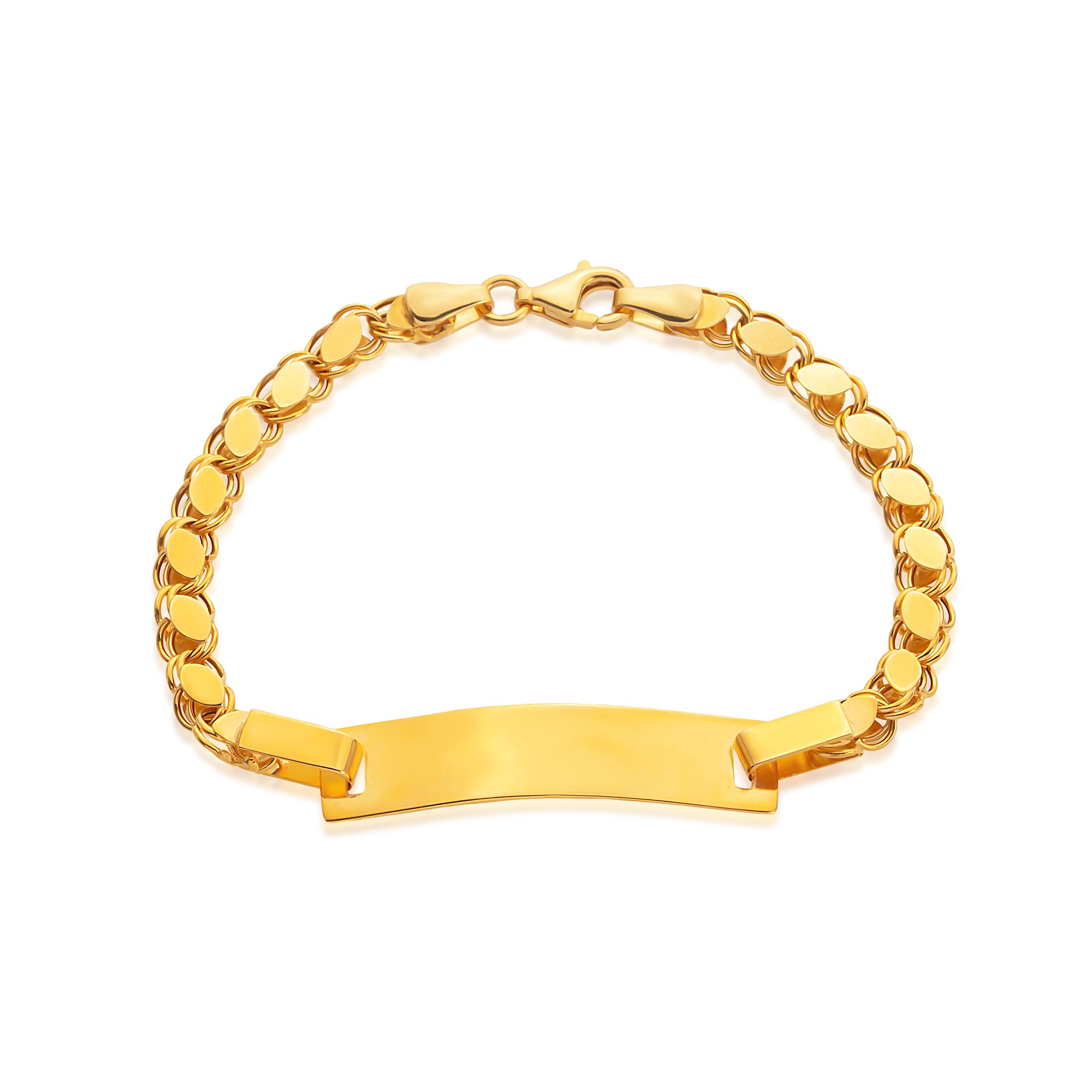 14 Ayar Altın Çocuk Künye Bileklik