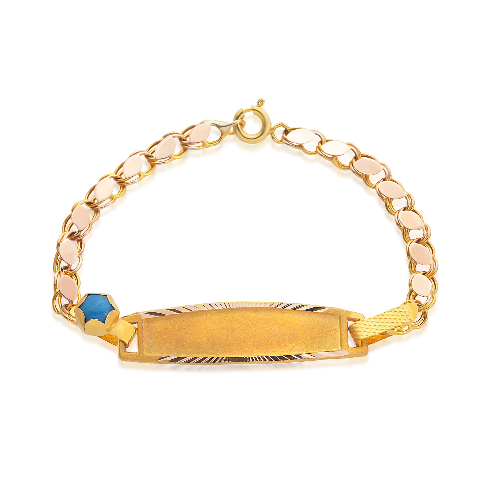 14 Ayar Altın Çocuk Künye Bileklik