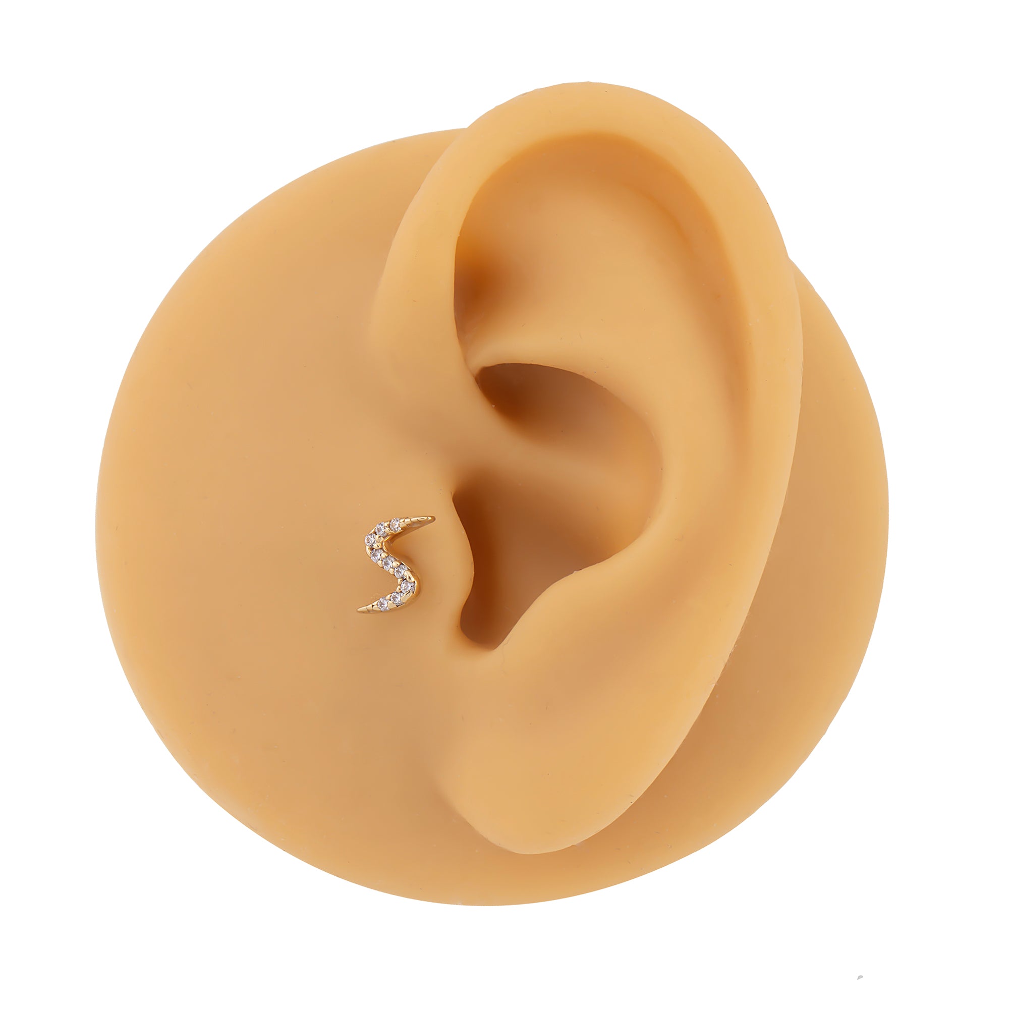 14 Ayar Altın Şimşek Piercing