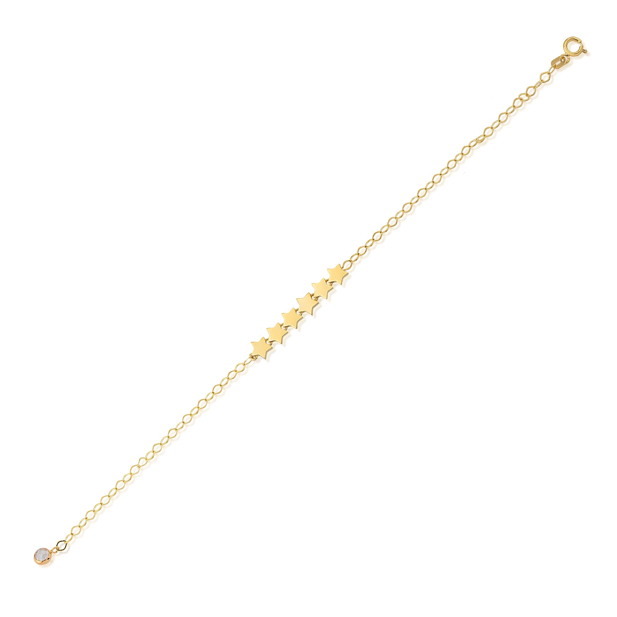 14 Ayar Altın Trend Yıldız Bileklik