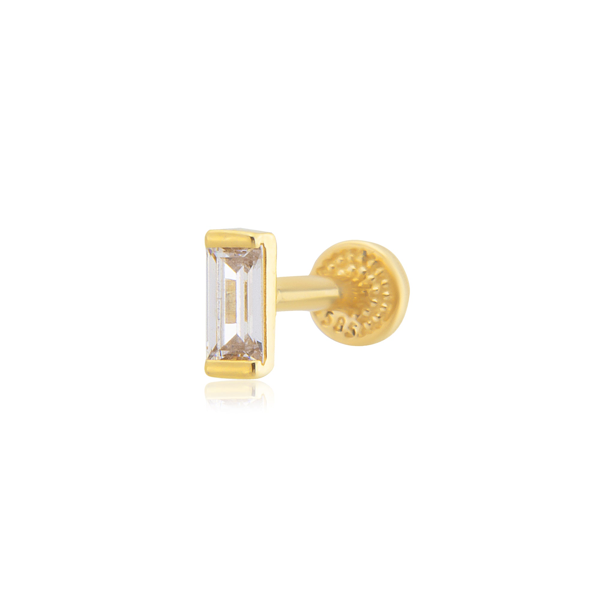 14 Ayar Altın Baget Piercing