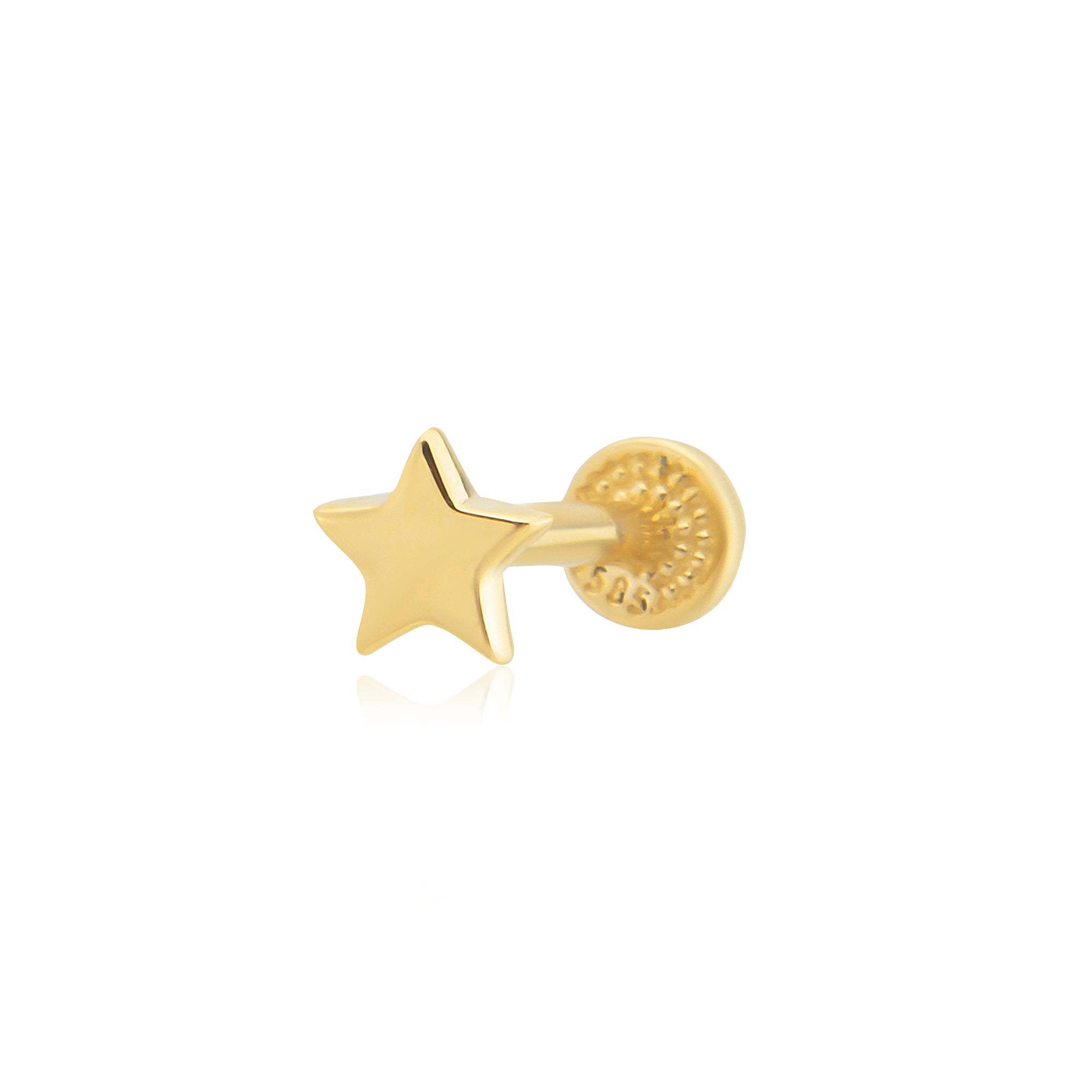 14 Ayar Altın Yıldız Piercing