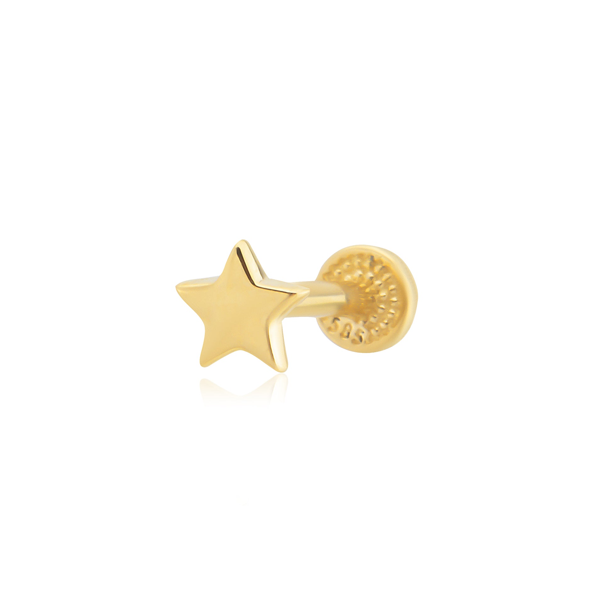 14 Ayar Altın Yıldız Piercing