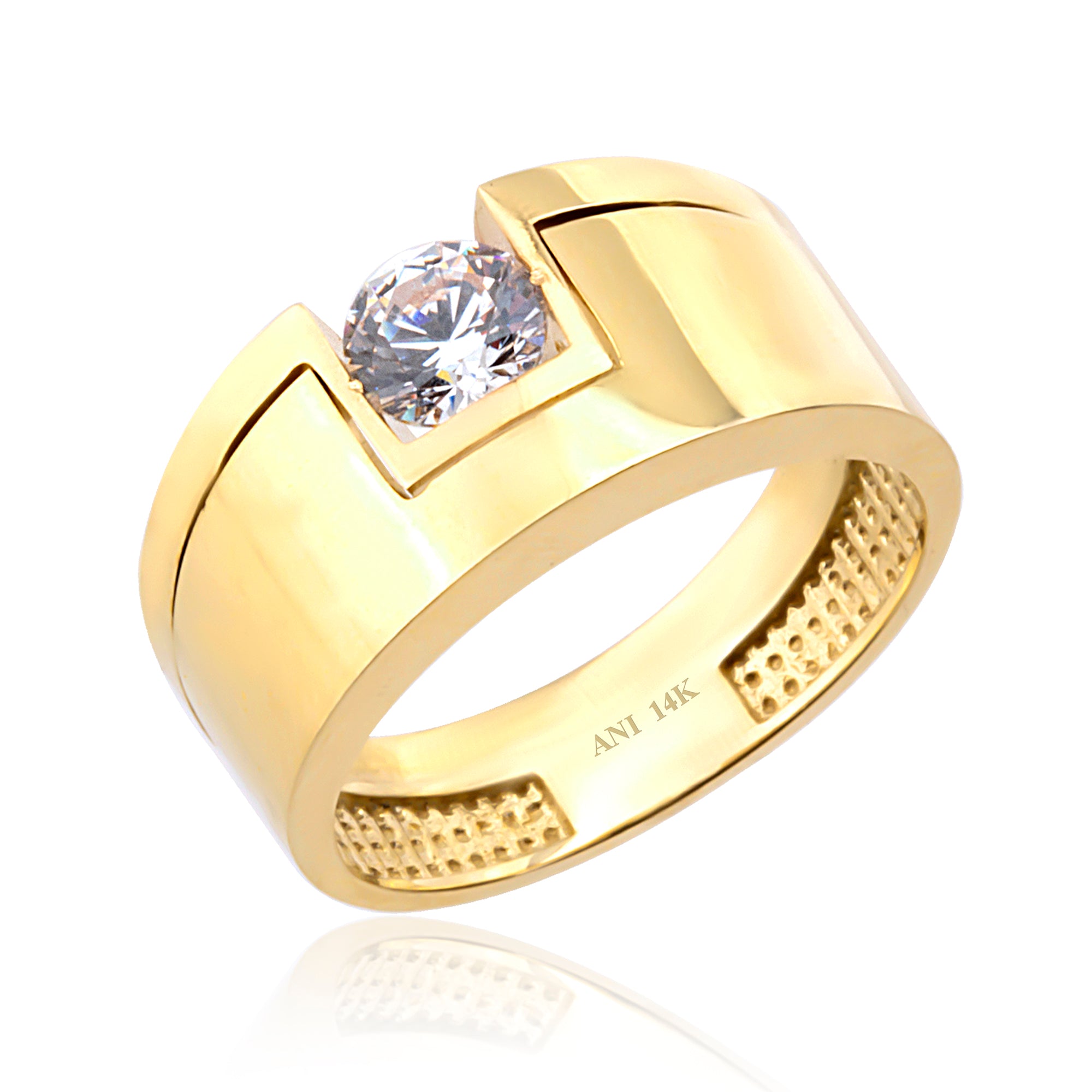 14 Ayar Altın Tasarım Yüzük