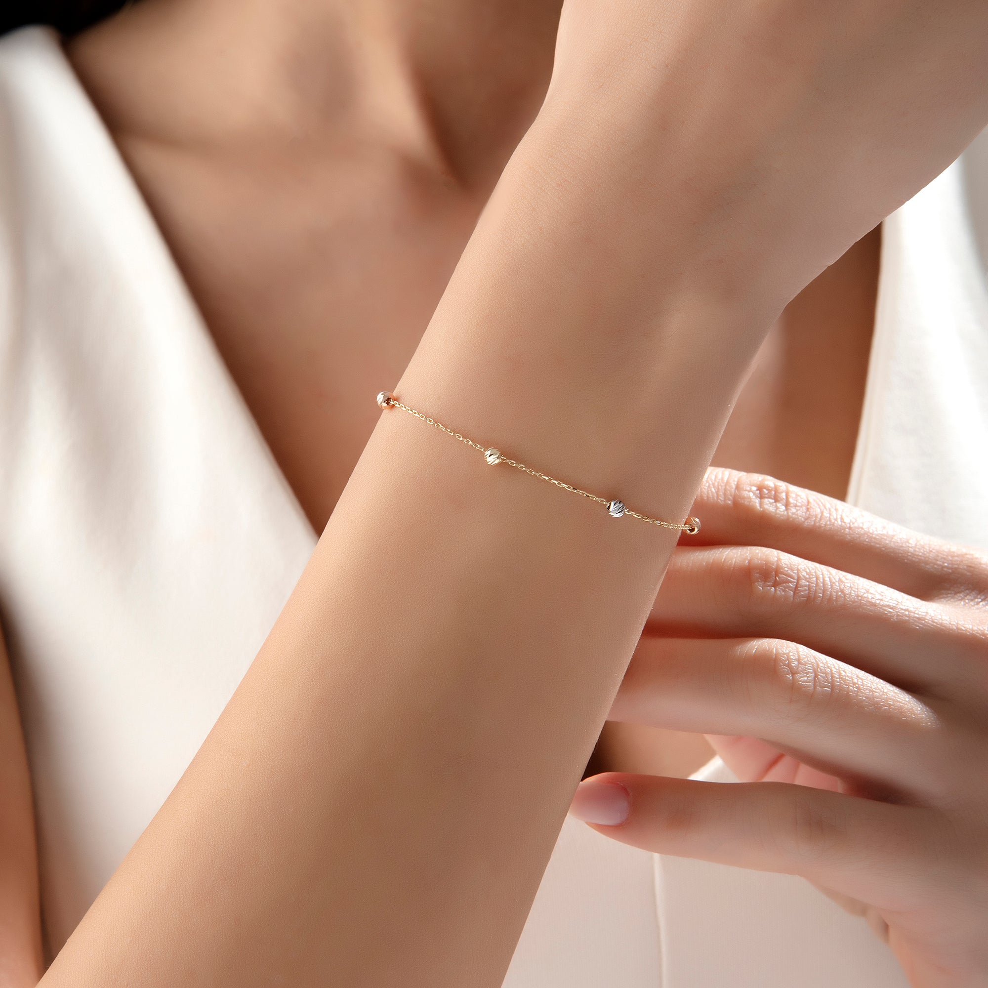 14 Ayar Altın Dorika Bileklik